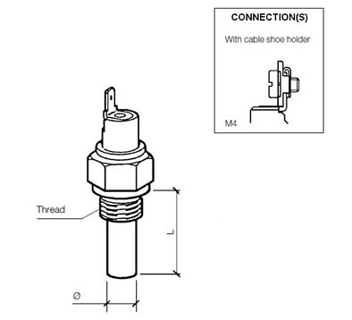 VDO Temperature switch 102°C